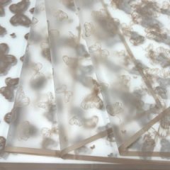 Пленка матовая Бабочки рамка мокко 20 листов 58*58см 50мкм