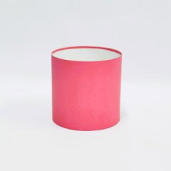 Коробка круглая без крышек 13,5*13,5 .темно-розовый