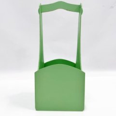 Декоративный ящик квадратный с высокой ручкой 140*125*h300 весенняя зелень