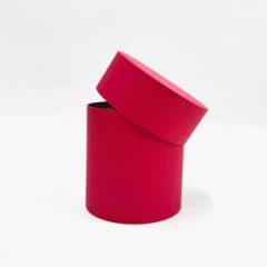 Коробка круглая 13,5*13,5 .темно-розовый