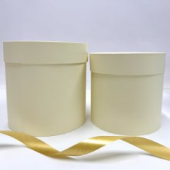 Коробки круглые набор из 2х (16*16/18*18) бумага дизайнерская Чайная роза