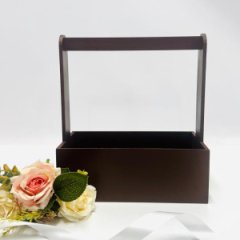 Декоративный ящик прямоугольный 245*125 h270  коричневый