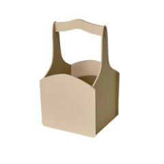 Декоративный ящик из фанеры квадратный 140*125*h225 натуральный