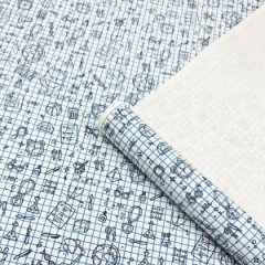 Крафт бумага Школьная пора коричневый/черный на коричневом фоне 720мм*10 м ± 5%