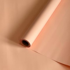 Пленка матовая двухсторонняя св-бежевый/бледно-бежевый 58см*10м±5% 50мкр