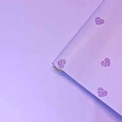 Пленка матовая двухсторонняя Моя Любовь лаванда 58см*10м±5% 65мкр