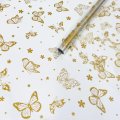 Пленка Летящие Бабочки золото 70см*200гр ± 5%