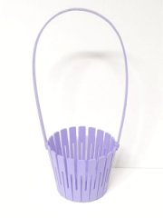 Декоративная корзинка из фанеры 125*h345 васильковый