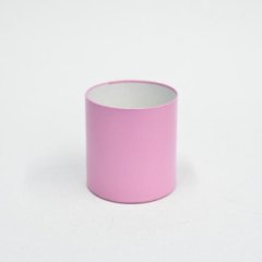 Коробка круглая без крышек 10*10 .Розовый глянец