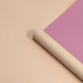 Пленка матовая двухсторонняя песочный/розовый 58см*10м±5% 65мкм