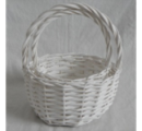 Набор корзин из ивы 2шт круг 24*13/26см:18*11/23см белый