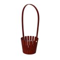 Декоративная корзинка из фанеры 125*h345 красная