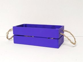 Декоративные ящики с веревочной ручкой Л7-И 85*230*110 синий