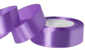 Лента атласная 2,5/25 ярко-сиреневый