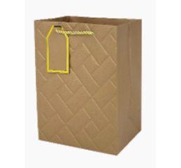 Пакет подарочный Престиж, 32*26*12см, золотой