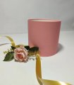 Коробка круглая без крышек 16*16 коралловый