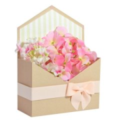 Конверт 180*240*70 с бантиком кофе с молоком