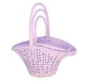 Набор корзин из ивы 3шт шляпа 47*37*23*22*46:40*31*20*19*41:33*26*17*16*36 см сиреневый