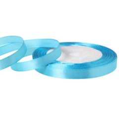 Лента атласная 1/25 голубой