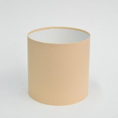 Коробка круглая без крышек 20*20 ванильный\кремовый