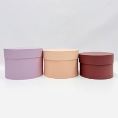 Коробки круглые набор из 3х (18*13/17*12/15*10) Ассорти