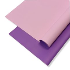 Пленка матовая двухсторонняя темно сиреневый/розовый 10 листов 58*58 65мкр