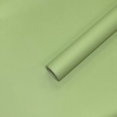 Пленка матовая Корея однотонная двухсторонняя Морской бриз 48см*10м±5% 50мкр Олива