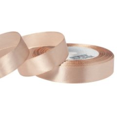 Лента атласная, 2см x 25ярд, цв.бежевый
