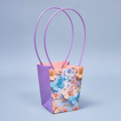 Сумка с пластиковыми ручками Фантазия №1 13*9,5*15,5см (уп 10шт)