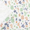 Крафт бумага Цифры на белом фоне 700мм/60гр/10м ± 5%