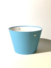 Конус под цветы 11,5*17*12 .голубой