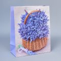Пакет подарочный Лаванда 7, 32*26*12см (уп 12шт)