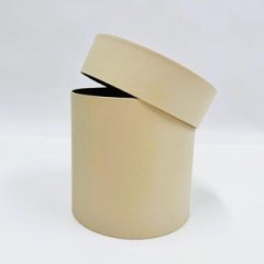 Коробка круглая 15*15 .ванильный крем