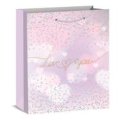Пакет подарочный Love You, 40*30*12см, розовая сирень