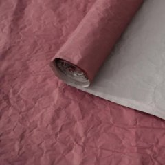 Бумага Эколюкс двухцветная винный/белый 70см * 5 ярдов ± 5%