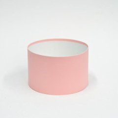 Коробка круглая без крышек 21*12 персик