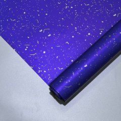 Пленка матовая Крапление цв.темно-синий/серебро 50мкм 580мм 10м±5%