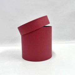 Коробка круглая 15*15 .бордовый