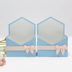 Конверт 180*240*70 с бантиком голубой