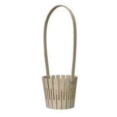 Декоративная корзинка из фанеры 125*h345 ваниль