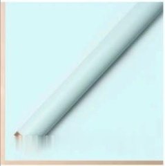 Набор матовой пленки с золотой каймой 58/58 см 20 листов пастельно-голубой