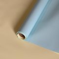 Пленка матовая двухсторонняя небесно-голубой/сливочно желтый 58см*10м±5% 65мкм