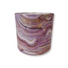 Коробка круглая без крышек 20*20 .Яшма