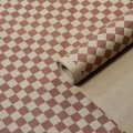 Крафт бумага Ромбы коричневый цв.на коричневом фоне 70 см*8,5 ярд ± 5%