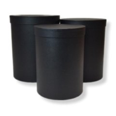 Набор коробок картон 3в1 ТУБА (17,4*23,2/21*26см) - Черный 10702070/210918/0140592, Китай