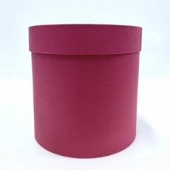 Коробка круглая 20*20 .темно-розовый