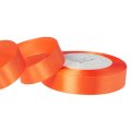 Лента атласная 2/25 морковный