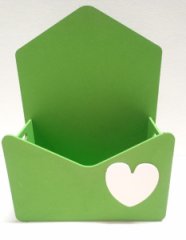 Кашпо Конверт салатовый  (23,5*16*8)