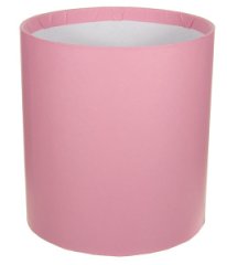 Коробка круглая без крышек 13,5*13,5 .розовый