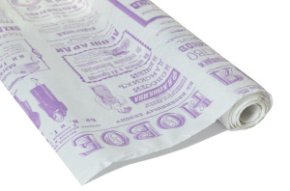 Эко-крафт Газета Новости сиреневая на белом